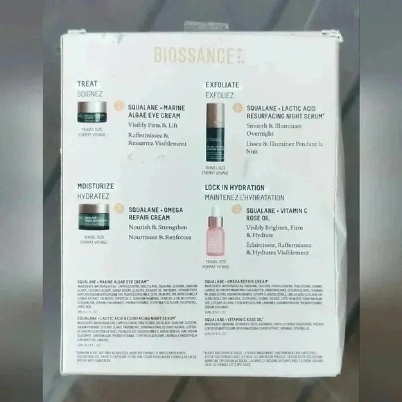 NIB BIOSSANCE Rapid Radiance Skin Care Travel Size Set For Women & Men. - Picture 6 of 6
